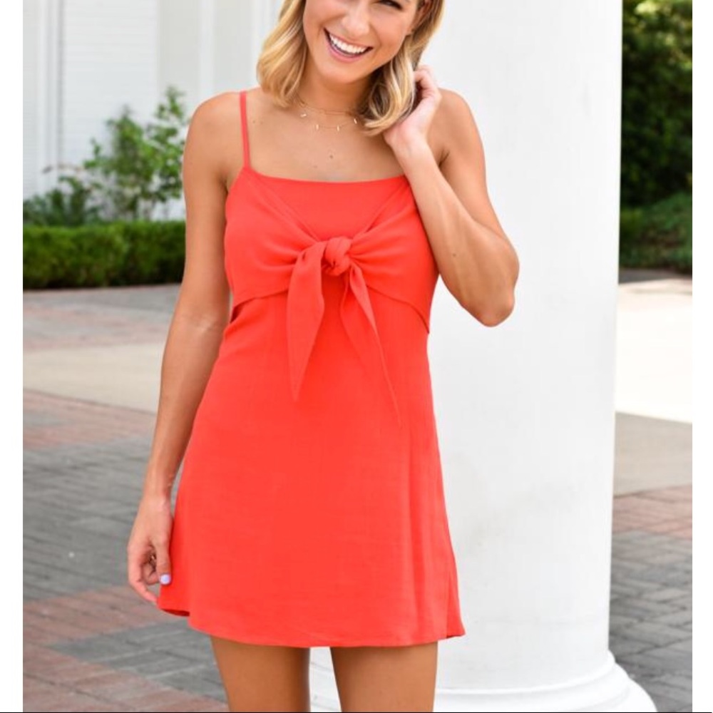 Front tie sundress